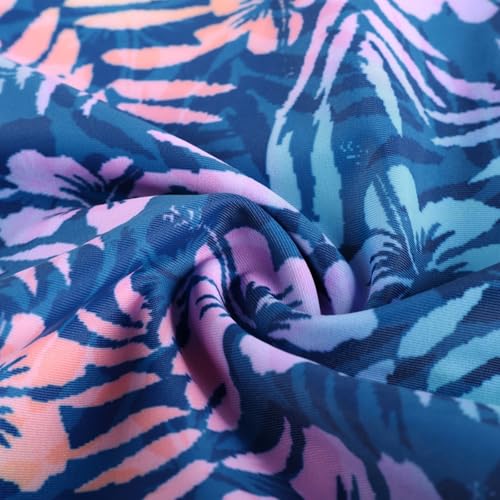 Image of GRACE KARIN Girls Long Sleeve Swimsuit Mermaid Bathing Suit Rash Guard Swimwear 4 Piece Size 5-12