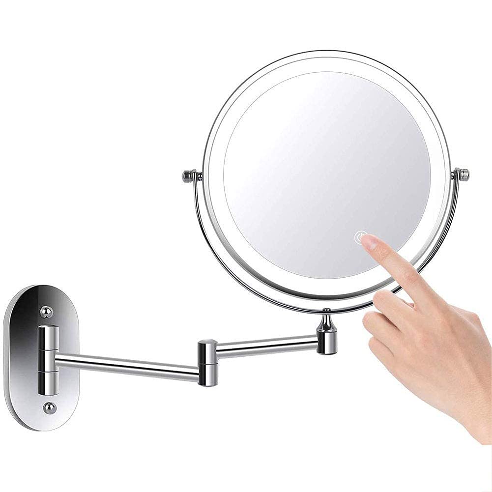 Miroir de maquillage mural résout le manque de visibilité grâce au zoom 10X
