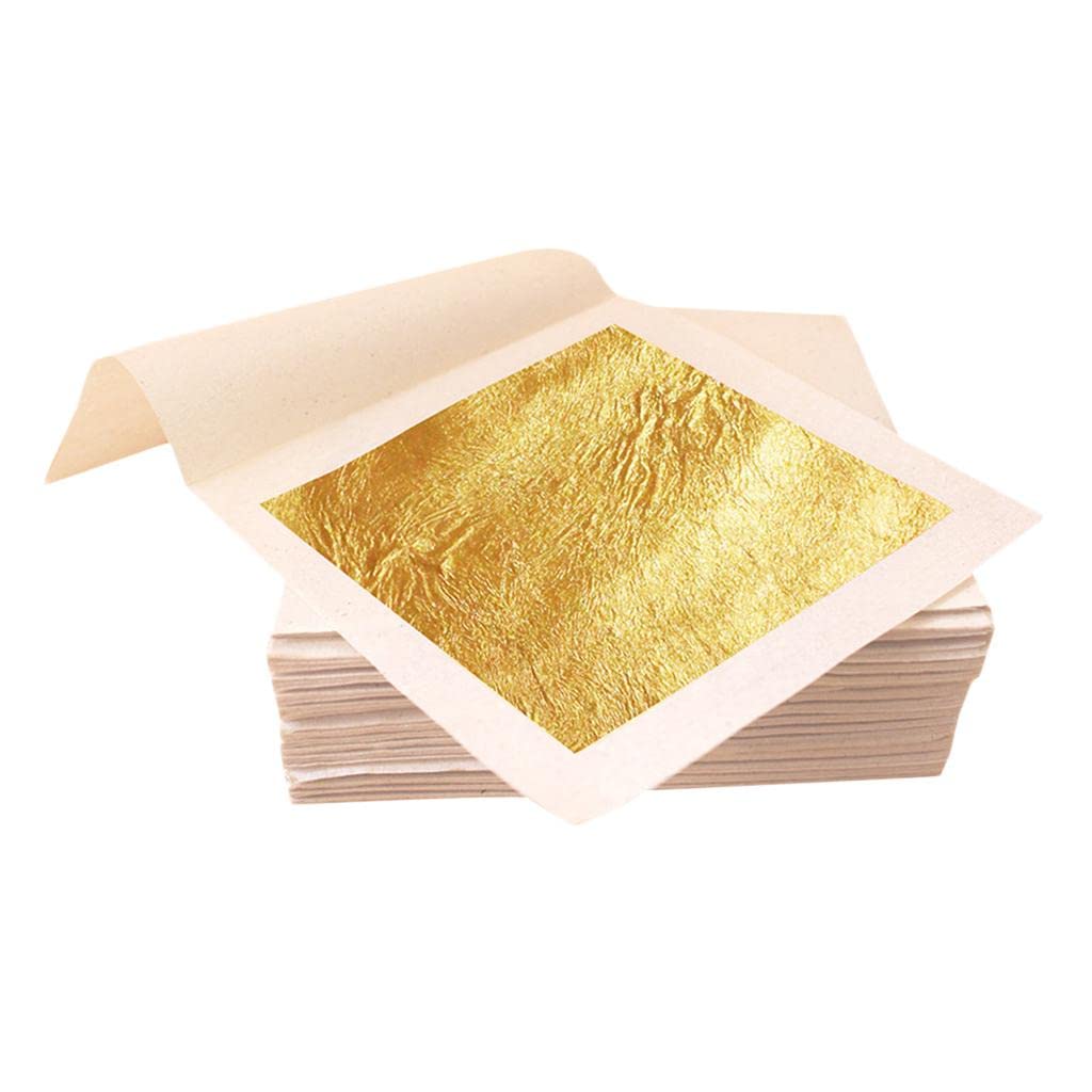 Ananya Lifestyle 1PC 98% Genuine Gold Leaf Foil for Arts Craft Gilding Decor 9.33x9.33cm-image-23
