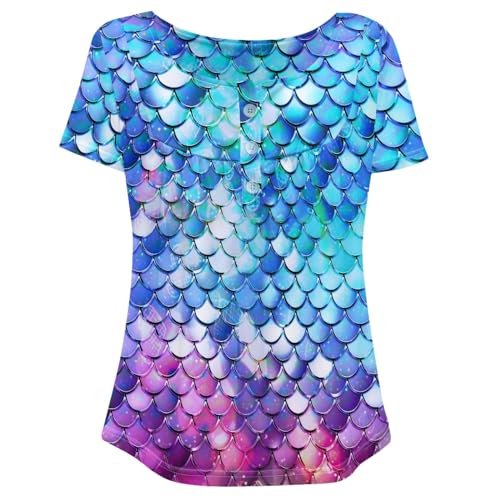 Forchrinse Pink Ladybug Causal V Neck T Shirt for Women Short Sleeve Tops Tunic Blouses Fashion Summer Top Shirts Plus Size3