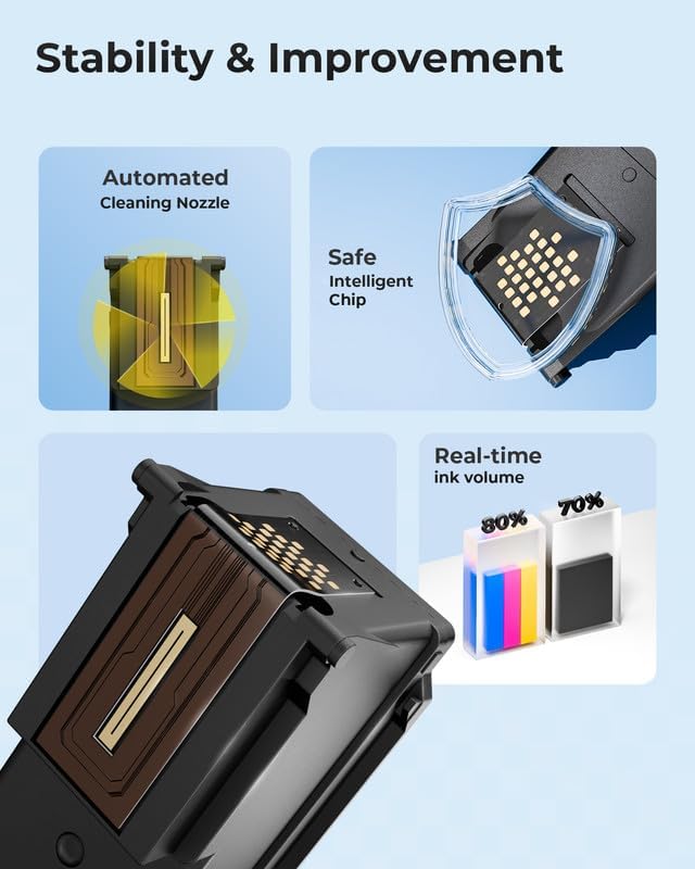 Miniatura 5 de PG243XL CL244XL - Repuesto compatible con cartuchos de tinta Canon 243 y 244, funciona para cartuchos de tinta de impresora Canon MX490, Pixma,