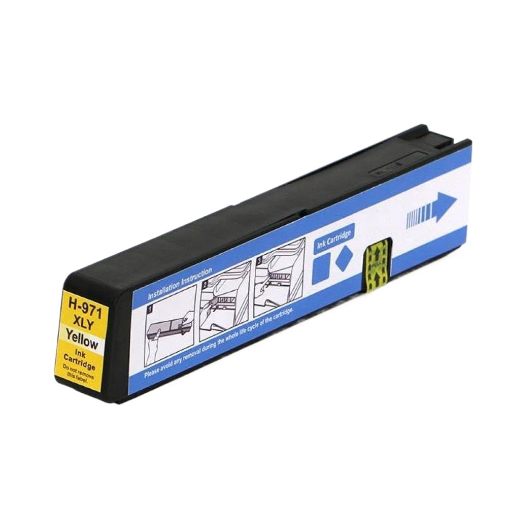 Cartuccia d'inchiostro a colori 970 970XL 971 971XL compatibile con Officejet Pro X451dn X451dw(yellow)