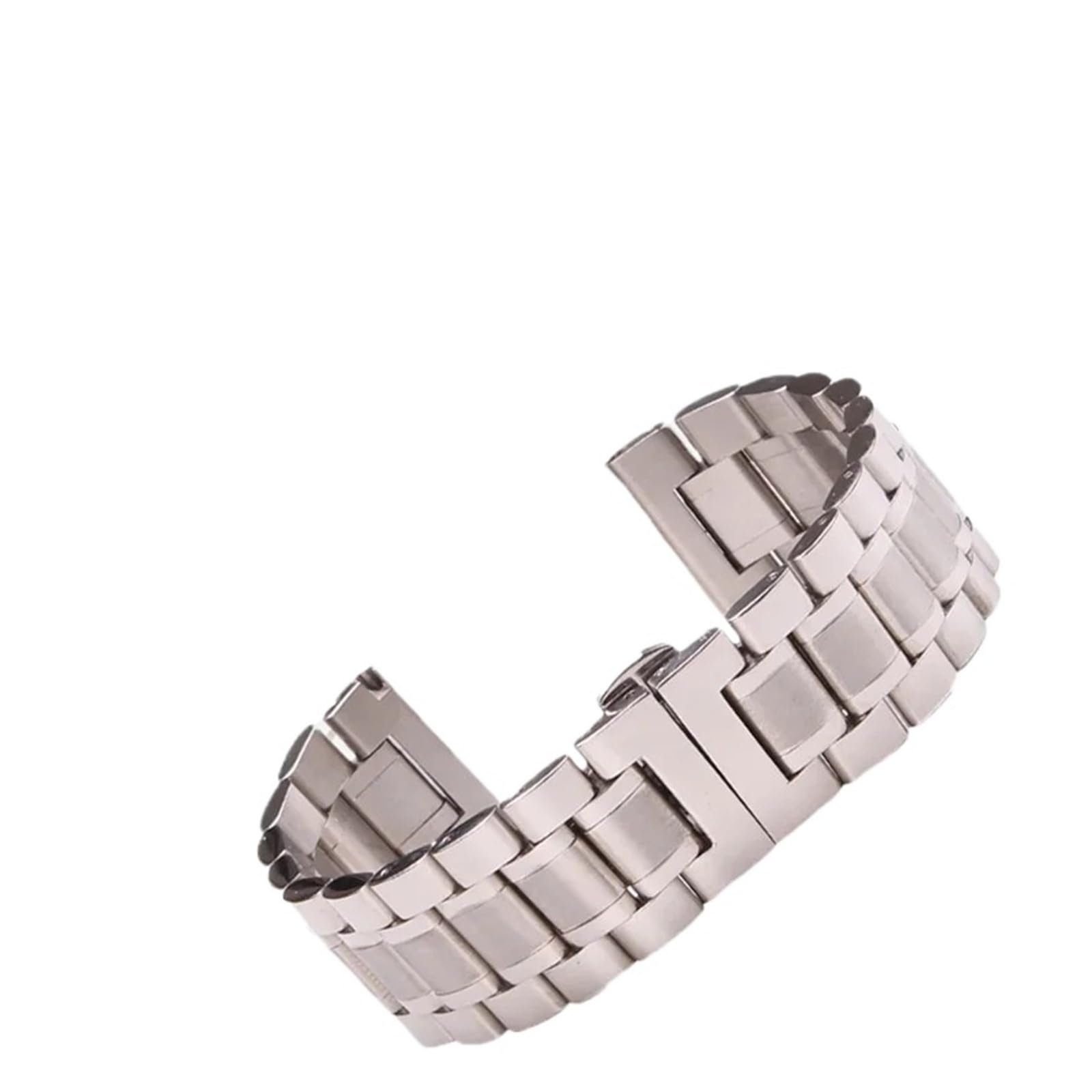 yingyingjia Pasek Do Zegarka Ze Stali Nierdzewnej Bransoleta Uniwersalny Pasek Metalowy 16 Mm Do 24 Mm Solidny Pasek Do Zegarka Dla Mężczyzn Fine Steel Accessories