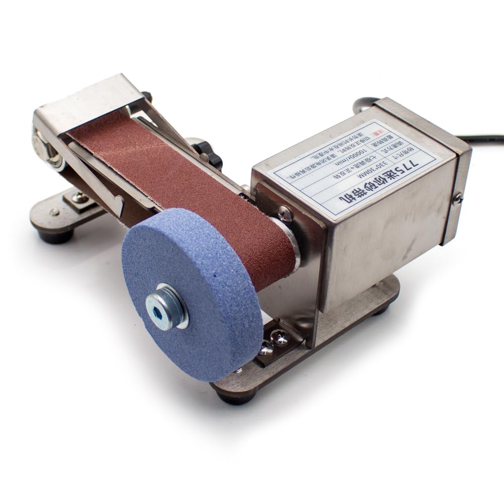 Aiguiseur de Couteaux électrique, Ponceuse à Bande Automatique étanche pour La Maison, Machine D'affûtage de Couteaux Humides Multifonctionnelle 5000-10000Tr/min