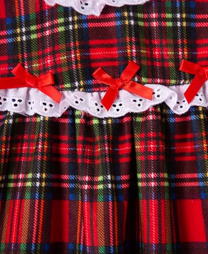 Little Me LS613495T Clothes For Baby Girls' Christmas Holiday Plaid Nightgown thumb #2