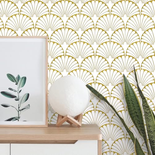 Veki Luxury Floral & Botanical Geometric Wallpaper Mural – Waterp...