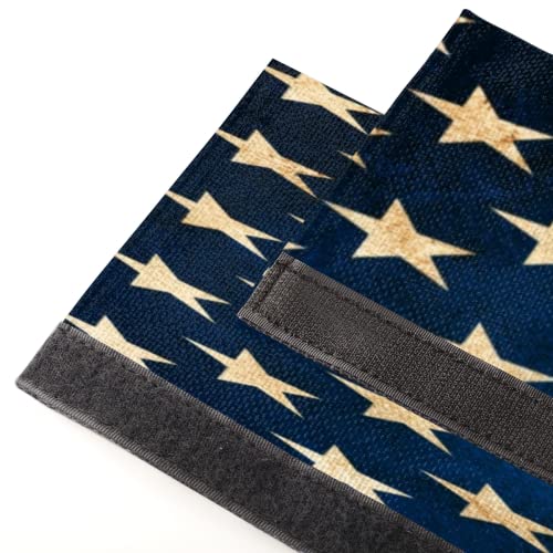 Image of Pardick 4th of July USA Flag Refrigerator Door Handle Covers Set of 2 Washable Fridge Dishwasher Oven Mocrowave Door Decor Protector Handle Cover Keep Your Kitchen Appliance Clean