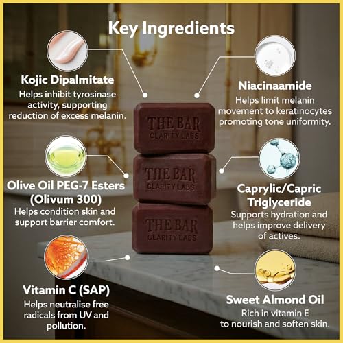 Image of Clarity Labs Detan Soap + Sensitive Skin Bar (pack of 8) || Detan Brightening Soap Bar (Detan brightening Soap (Pack of 4) + Sensitive Skin pH 5.5 Syndet Bar (Pack of 4))