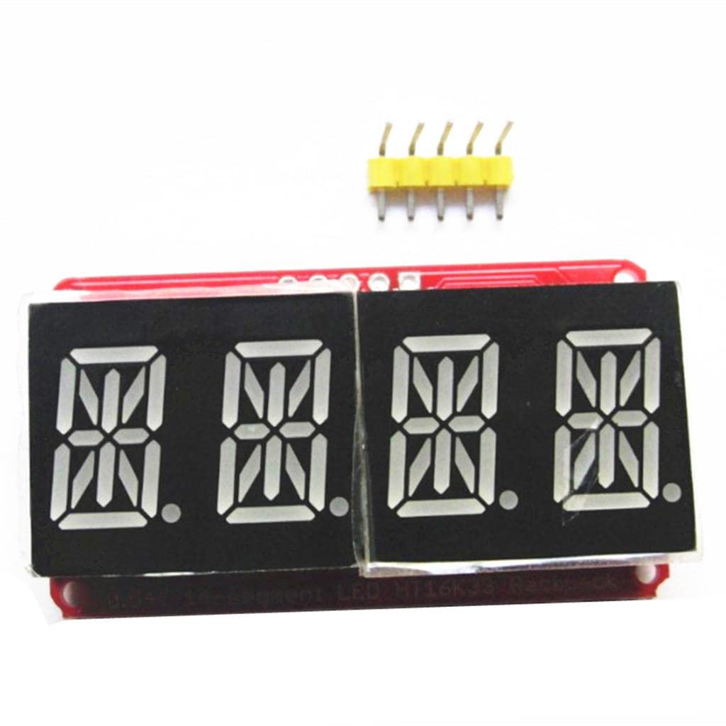 jojomis LED-Anzeigen, Röhre, Segmentanzeige, Modul, I2C-Steuerung, für alphanumerische digitale Beschilderung, 5 Stück