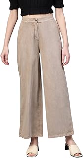 Sassafras Women’s Pockets at Back Flared Retro – Denim Colored Pants Price In India