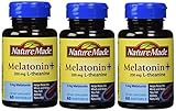Nature Made Melatonin+ 200mg L-Theanine Dietary Supplement Liquid Softgels - 60 CT (Pack of 3)