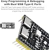 Placa ESP32-S3-DevKitC-1, paquete de 5 WROOM-1-N16R8 placa de desarrollo ESP32-S3 con WiFi y Bluetooth 5.0, MCU de doble núcleo 240MHz, compatible con Arduino IDE y MicroPython 4