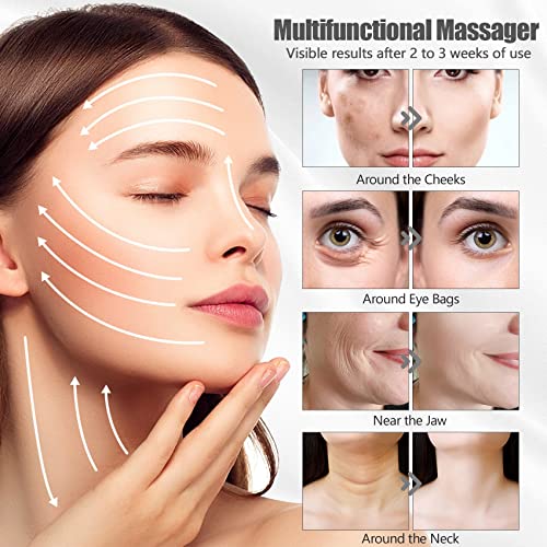 Micro Sculpting Face Device, 4D Microcurrent Facial Massager Roller, Face Tools For Beauty Sculpt Skincare, Face Rollers For Face Eye Neck Arm Leg, Gift For Women Anti Aging Tightening Firming #TOP5