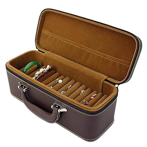 Organisateur portable en cuir pour vos bijoux lors de vos voyages