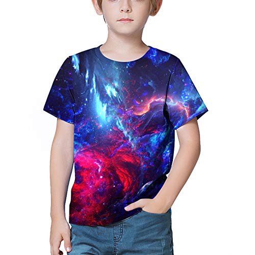 Image of LAIDIPAS Boys Girls 3D Graphic T-Shirt Short Sleeve Tops Tees 6-16 Years | Kids Crewneck Shirts, Vibrant Color, Lightweight and Quick Dry, Trendy Outfits for School, Parties, vacation and Daily Wear
