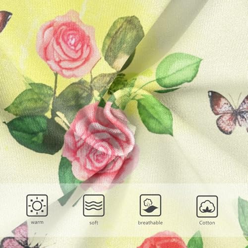 Toddler Underwear Custom 2t Cotton Panties for Girl Fancy Underpants Briefs Floral Watercolor Red Pink Roses3