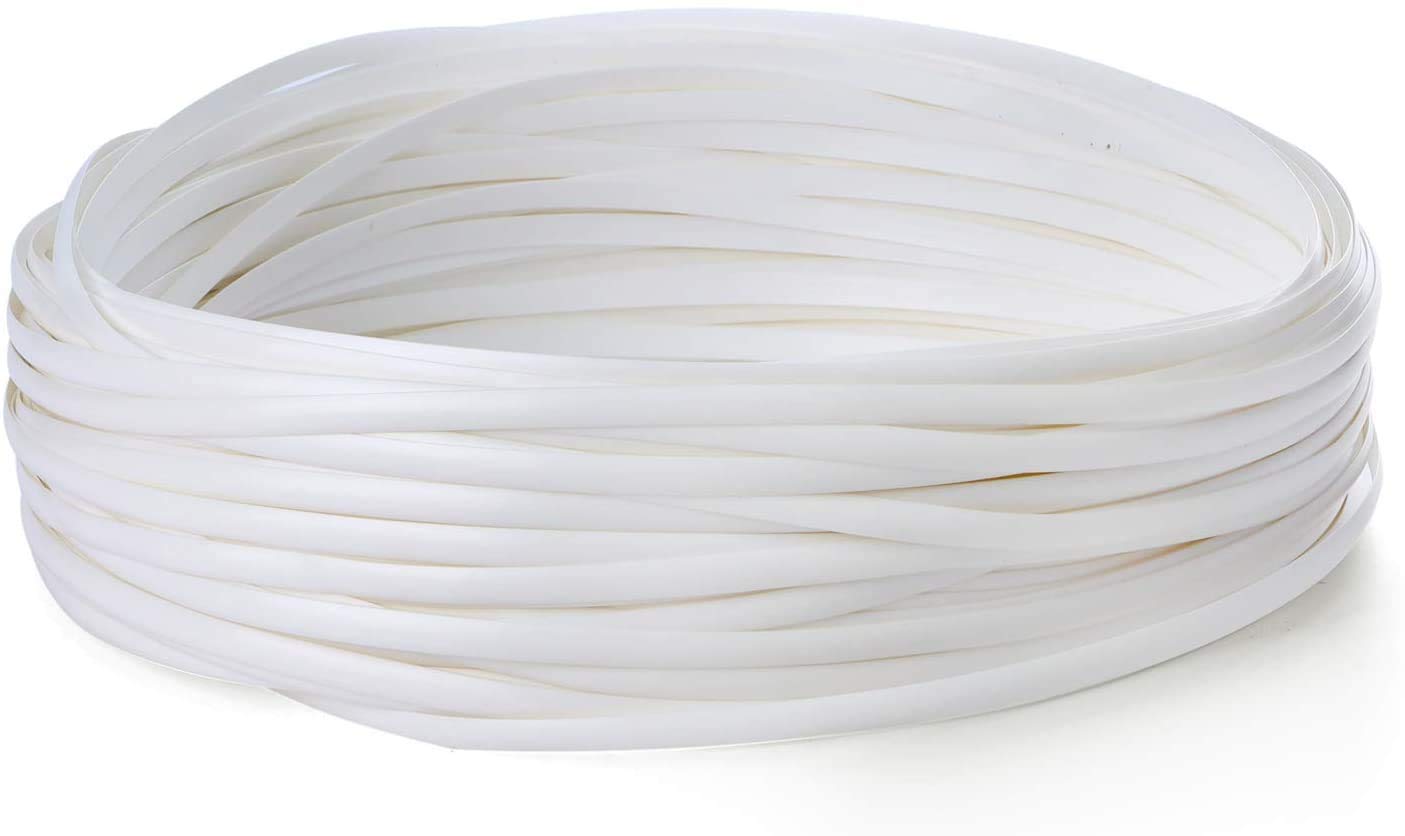 Moreih White Polyethylene Plastic Rattan Synthetic Wicker Repair Material For Knit And Repair Rattan Chair Table Basket