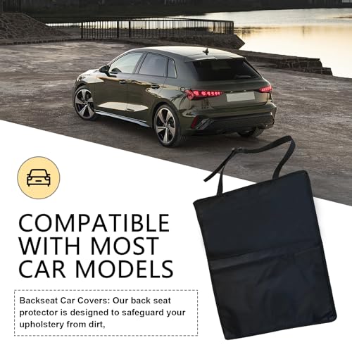 Image of Damwot 2PCS Car Kick Mats Back Seat Protector for Child, Car Seat Cover, Waterproof Protection of Car Seat Back from Mud and Scratches, Automotive Essentials