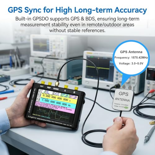 Image of AURSINC TinyGTC 7GHz ZC407 Frequency Counter with GPSDO, 40ps Resolution