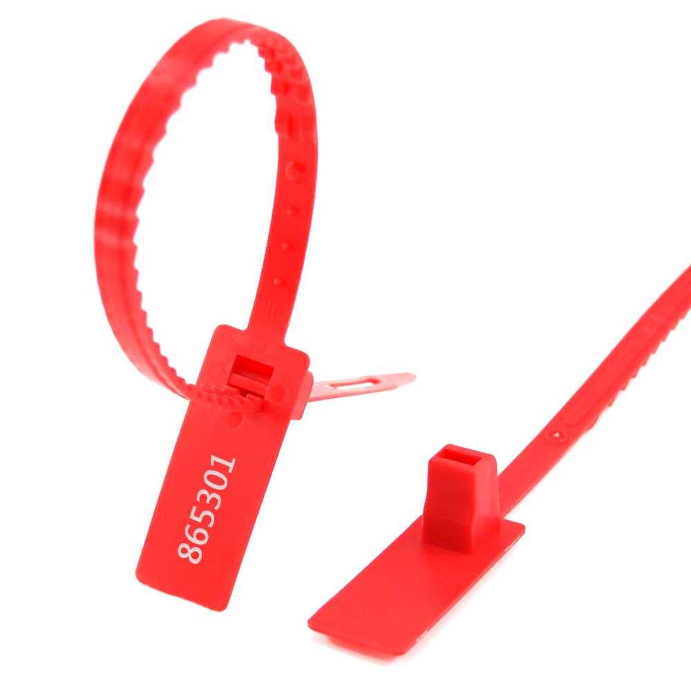 Manipulationssicherungen, Selbstverriegelnde, manipulationssichere Zugbänder, nummerierte Einweg-Kabelbinder for Verpackungszwecke
