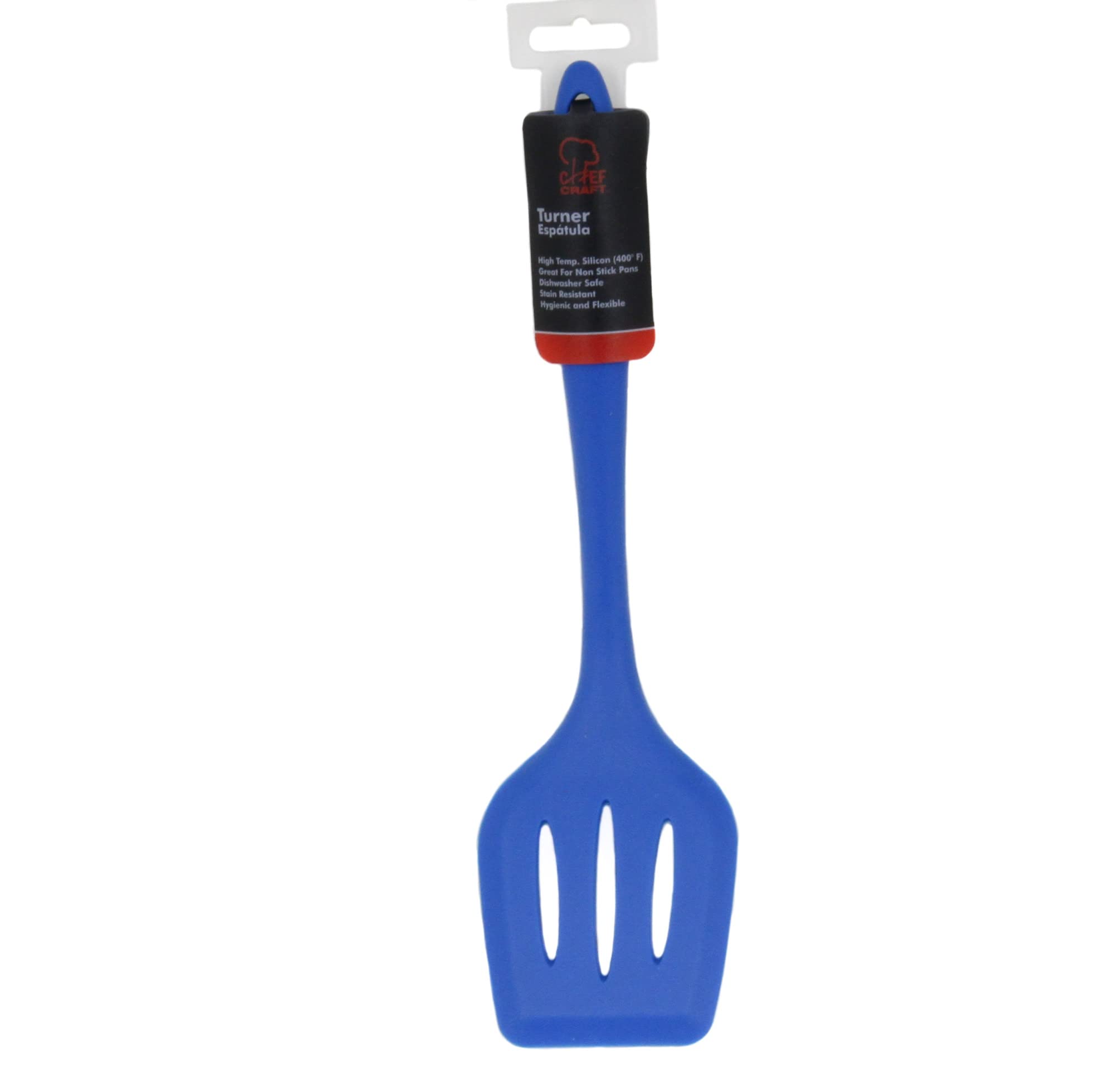 Chef Craft 13410 silicone Turner, 11,75", blu