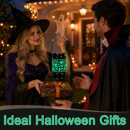 Wxiben Halloween Decorations Outdoor Solar Lanterns Waterproof Day of Dead - image 6