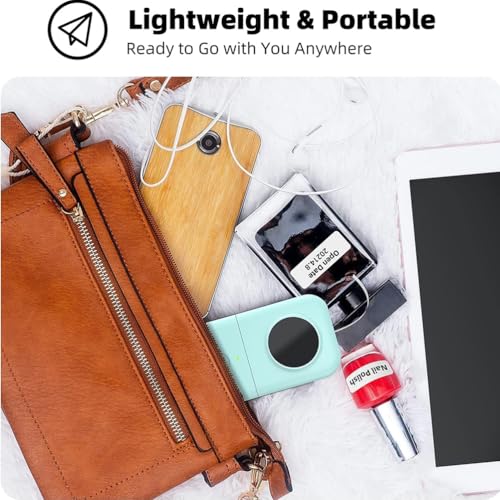 Phomemo 5F71-WUAITING-UK-D30-GN-1 D30 Label Maker Machine, Portable Bluetooth Mini Label Printer, Smart Phone Handheld Thermal Sticker Small Labeler Multiple Templates Font Icon Inkless thumb #4