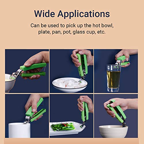 Clipe de tigela,Prato de Prato de Prato para Tigela Prendedor de Prato Anti-escaldadura Prendedor de