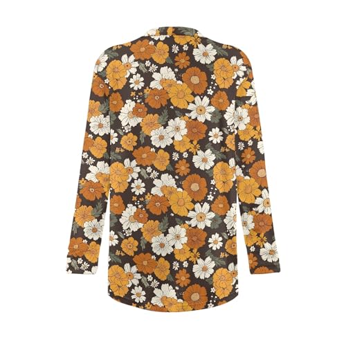Image of Cardigan Sweaters for Women Long Sleeve Cardigan Soft Drape Open Front Fall Dusters V-Neck Jackets Dressy Loose Coat