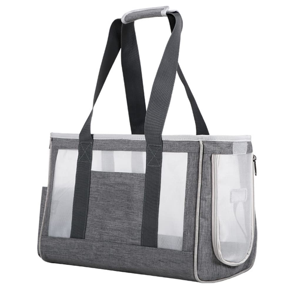 Borsa da Trasporto Traspirante per Gatti Borsa da Trasporto per Gatti Borsa da Viaggio Portatile Zaino per Animali Domestici Borse,Grigio,S
