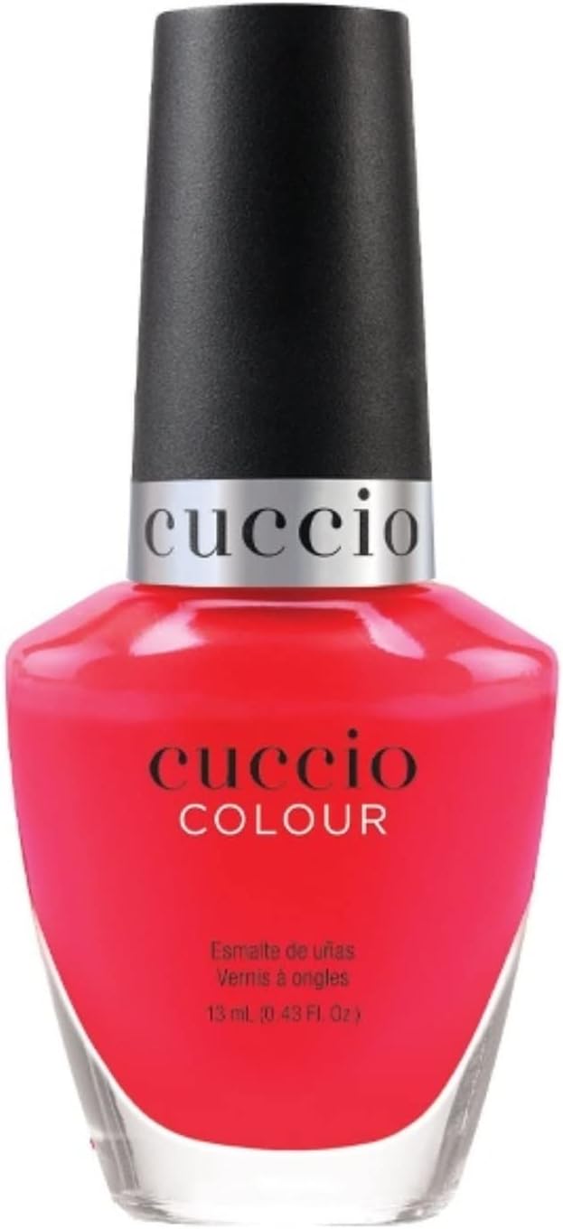 Cuccio Rock the Casbah | Neon Nail Polish Nail Paint | 13ml | Long Lasting, Glossy, Vegan | Paraben Free | No Yellowing | FREE from Harmful Chemicals - Orange