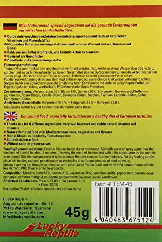 Lucky Reptile Testudo Mix 45g - Cibo per