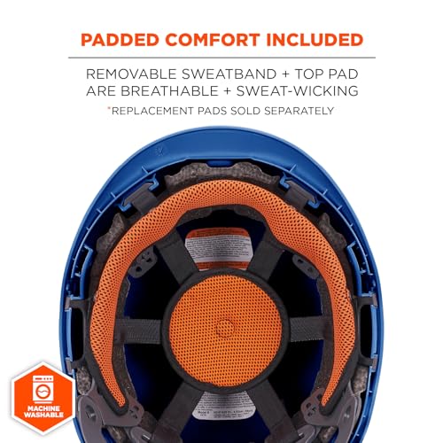 Image of Ergodyne Skullerz 8977LED Type 2 Vented Safety Helmet with LED Light, Class C, Type III Hard Hat