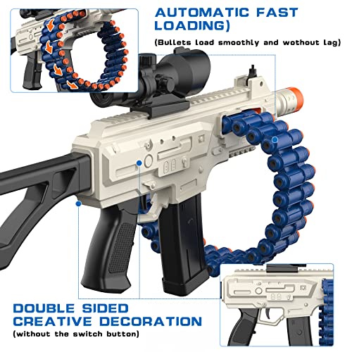 Electric Automatic Toy Guns, Jakmean Toy Gun Blaster With 30 Dart Clips And 100 Foam Darts, Outdoor Shooting Games Toys For 6-12 Year Old Boys & Girls Adults, Gifts For Birthday Xmas (J3A) #TOP5