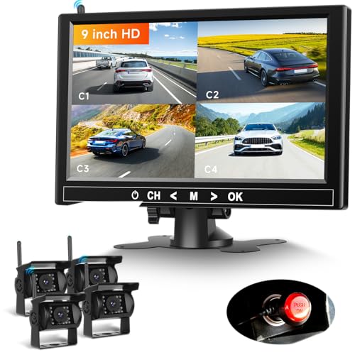 Caméras de recul sans fil 1080p avec aide au stationnement SUV