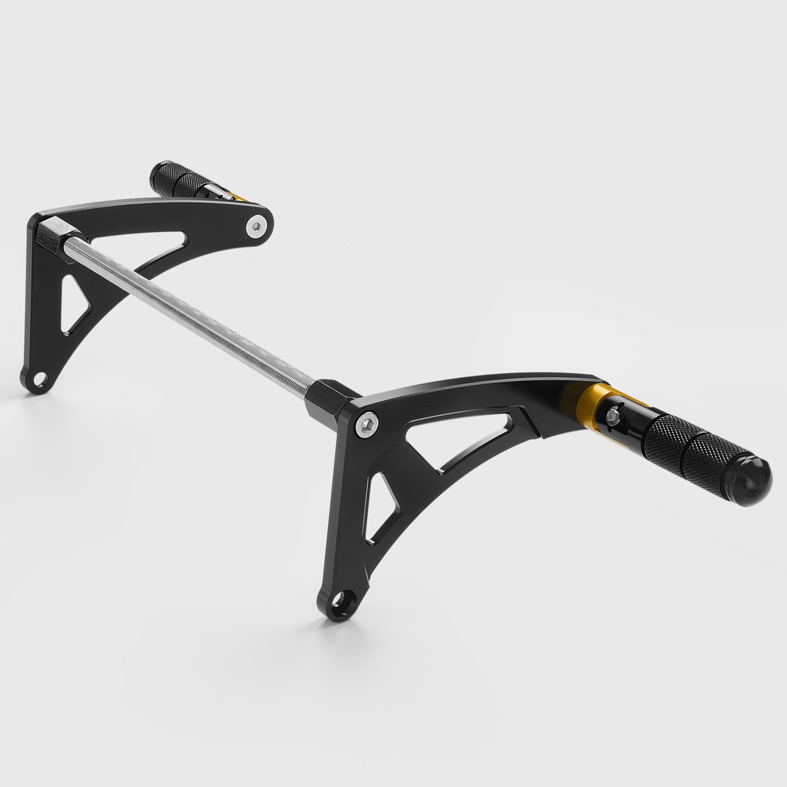WOOGA Motorrad Erweiterter Beifahrer hinten umklappbar CNC Fußstützen Fußrasten Fußrasten Pegs Pedale Für HO&N&DA Monkey 125 / Z125 2018-2025 (JB02/JB03) (A-Stil–Gold)