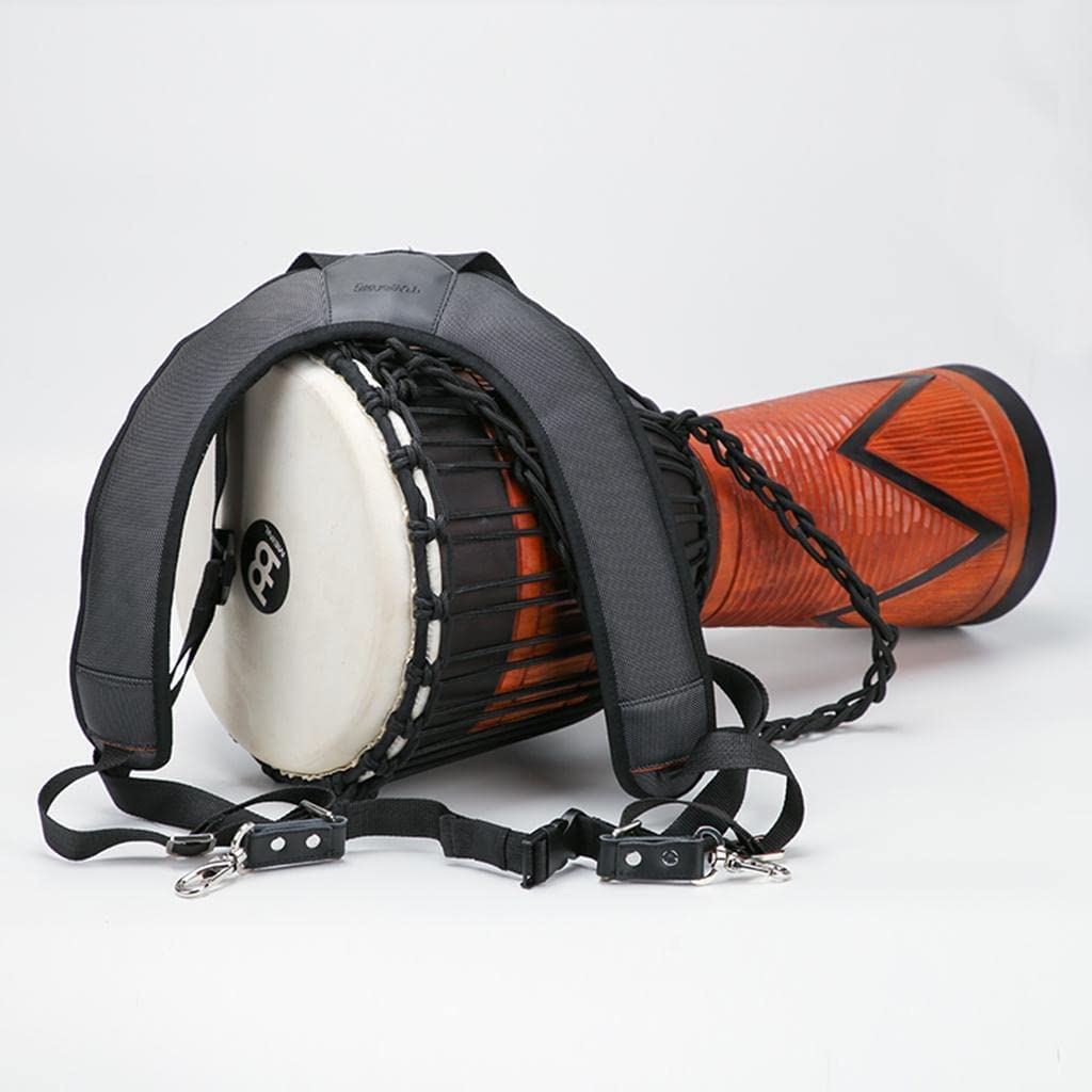 LIOONS Unique Tambour chaman Tambour Haut de Gamme Tissu Oxford Djembes réglables Tambour à Main Debout Percussion Accessoires d'instruments de Batterie éthérés Belle Voix