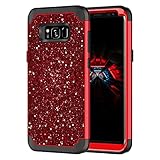 Hekodonk Compatible with Galaxy S8 Plus Case, Luxury Stars Sparkle Glitter Shiny Heavy Duty...