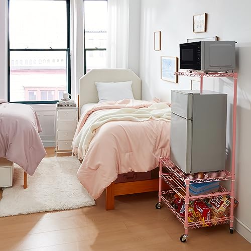 Image of DormCo Suprima Portable Mini Fridge Organizer - Pink