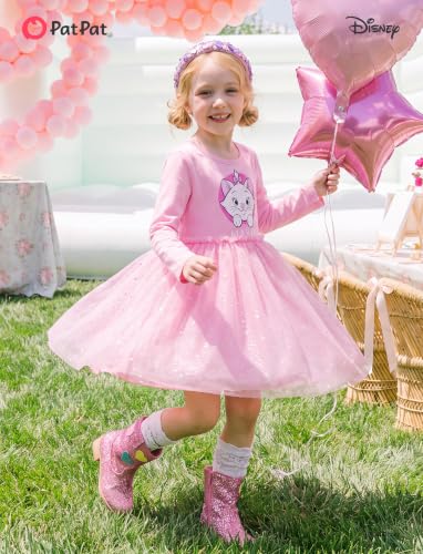 Image of Disney Girls' Tulle Tutu Dress Birthday Party Outfit Toddler to Big Kid