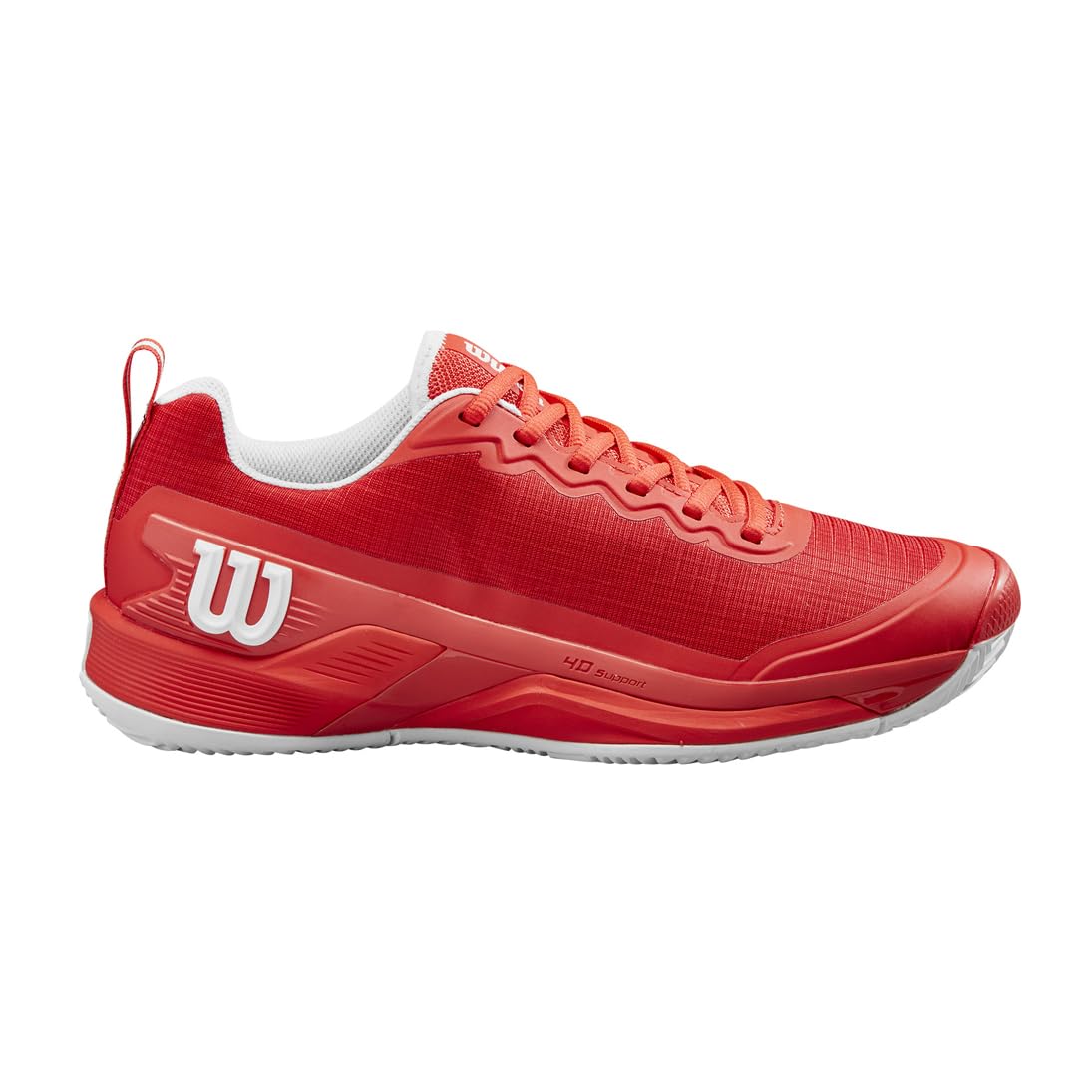 Wilson Rush Pro 4.5 Tennis Shoe for Clay Court, Men's, Size 7.5, Infrared/Infrared/White