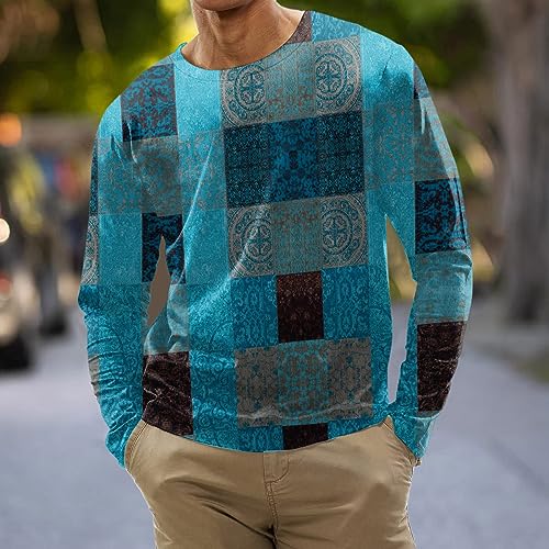 Men's 2023 Autumn Designer Vintage Blouse Tops Casual T Shirt Graphic Abstract Long Sleeve Print Fashion Shirts3