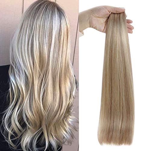Full Shine Seamless Human Hair Invisible Tape in Human Hair Extensions Mixed Color