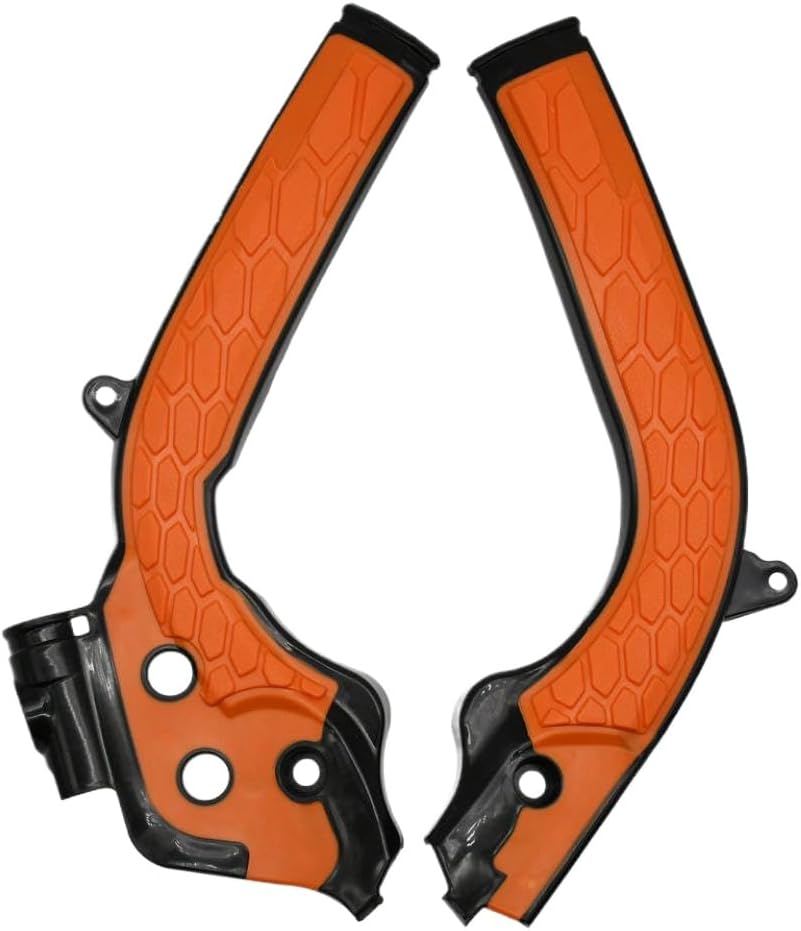 Frame Guard Protection Cover Compatible with EXC250 EXC300 SX125 SX150 SX250 SXF250 SXF350 SXF450 Motocross Models 2017-2019(Orange Black)