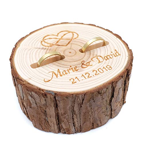 ZXB JEWELRY Rustic Wood Wedding Ring Box,Custom Wedding Ring Box,Ring Bearer Ring Holder,Wedding Wood Slice,Engagement Ring Box ZXB JEWELRY Rustic Wood Wedding Ring Box,Custom Wedding Ring Box,Ring Bearer Ring Holder,Wedding Wood Slice,Engagement Ring Box