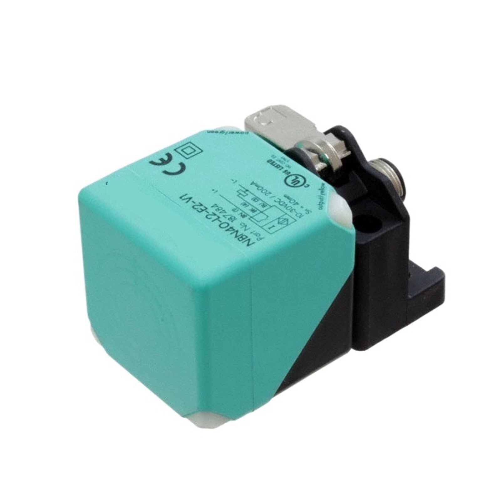 Capteur inductif NBN40-L2-E2-V1 avec portée de 40 mm et tête orientable