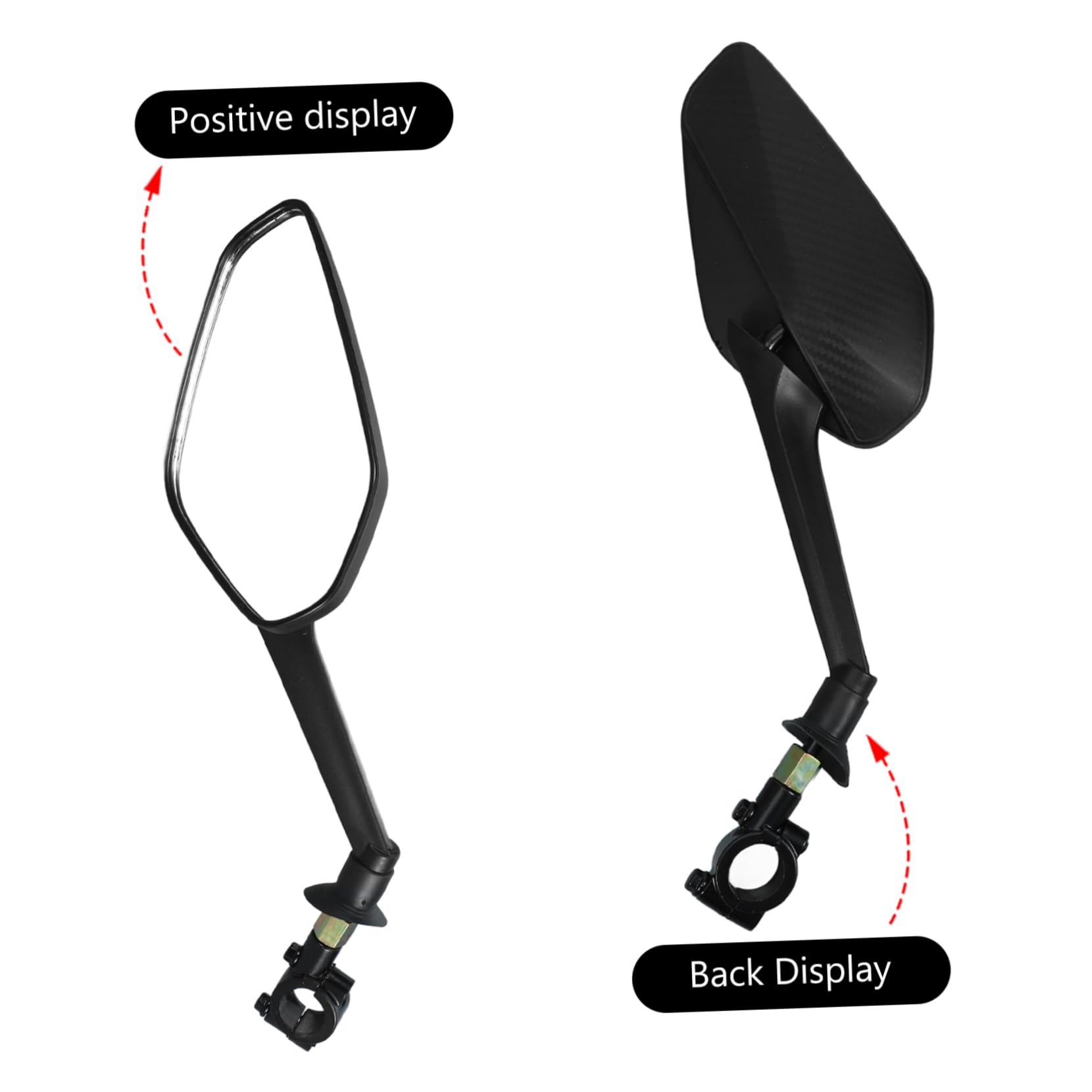 BESPORTBLE 3sets Specchietto Retrovisore Per Bicicletta Di Specchietti Regolabili Con Montaggio Facile Sicurezza Ottimale Per Bici Da Montagna e Monopattini Elettrici Design Ergonomico e Alta