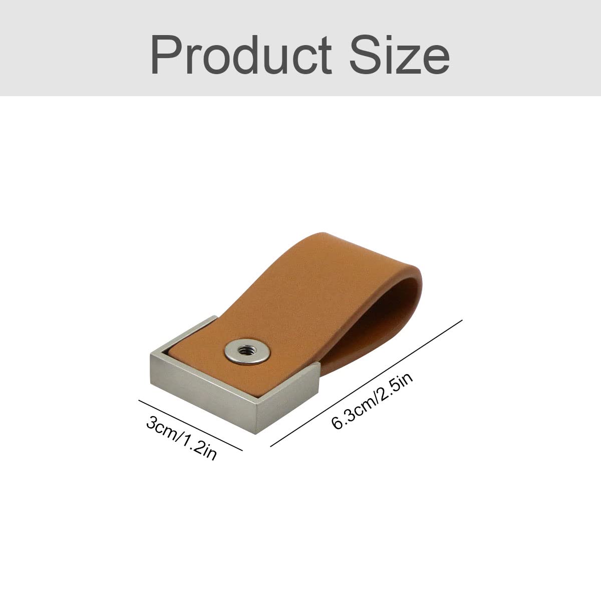 Furniture Handle Leather Handle Cabinet Door Handles Pull Furniture Fittings - Image 2
