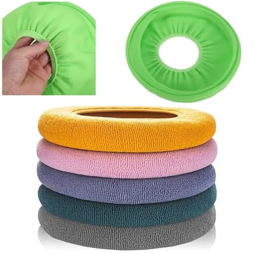 Funda para asiento de inodoro en tela lavable y cojín acolchado confort 3