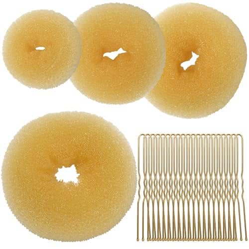 Teenitor 4pcs Hair Bun Shaper Set with Extra-large, Large, Medium,